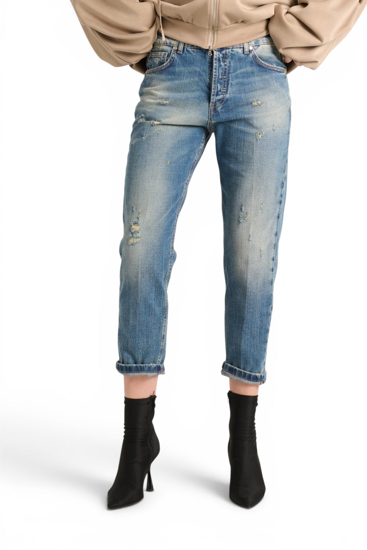 Jeans Abby relaxed in denim cross used