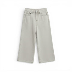 Bermudone Holly straight in denim slegato grigio