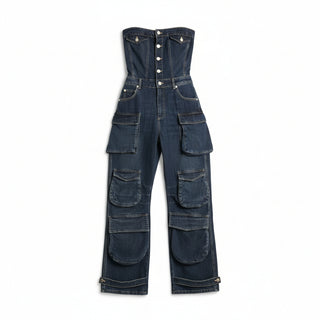 Jumpsuit Multy multipocket in denim light