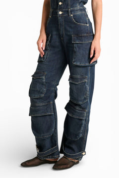 Jumpsuit Multy multipocket in denim light