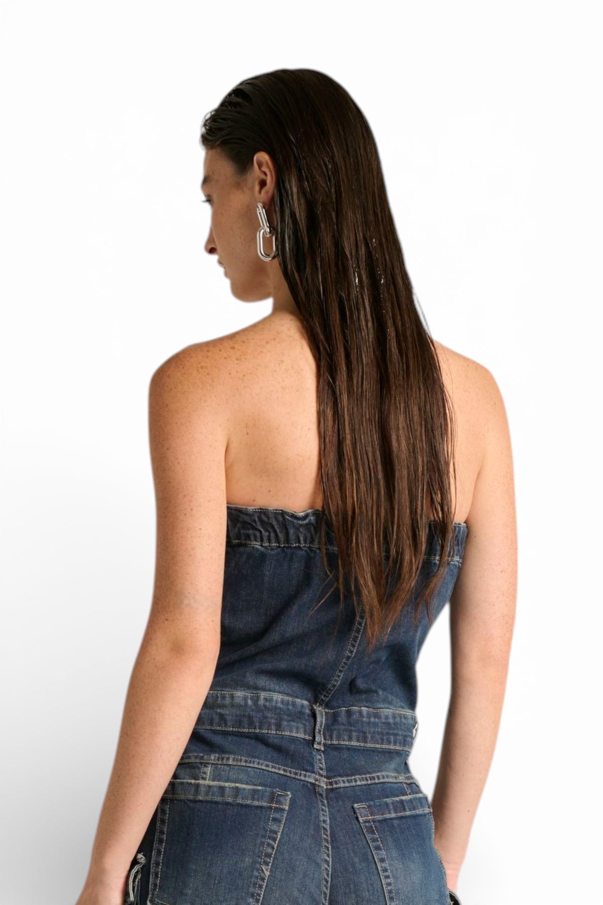 Jumpsuit Multy multipocket in denim light