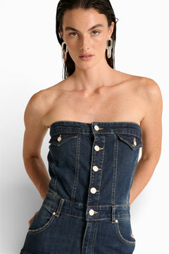 Jumpsuit Multy multipocket in denim light
