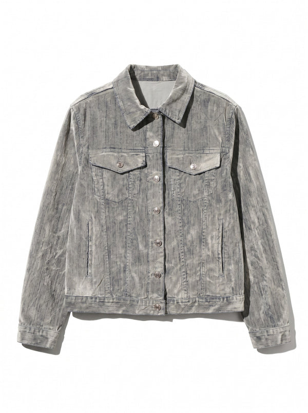 Giubbino Josy in denim floccato