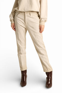 Pantaloni Abby relaxed in drill comfort spraywash