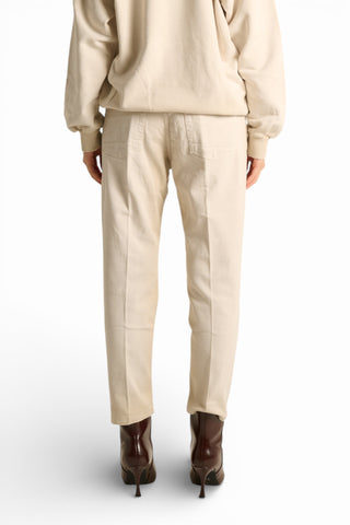 Pantaloni Abby relaxed in drill comfort spraywash