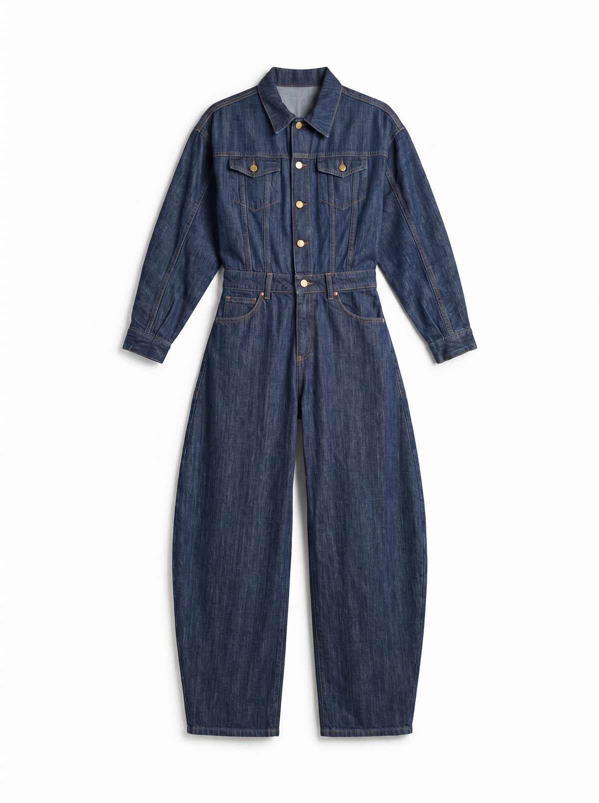 Jumpsuit Mona barrel in denim raw