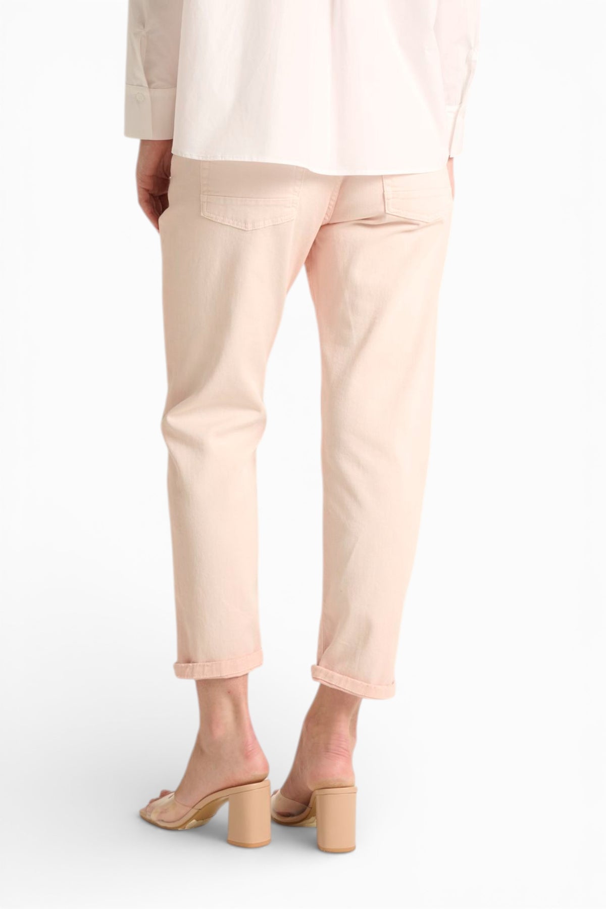 Pantaloni Abby relaxed in drill comfort spraywash