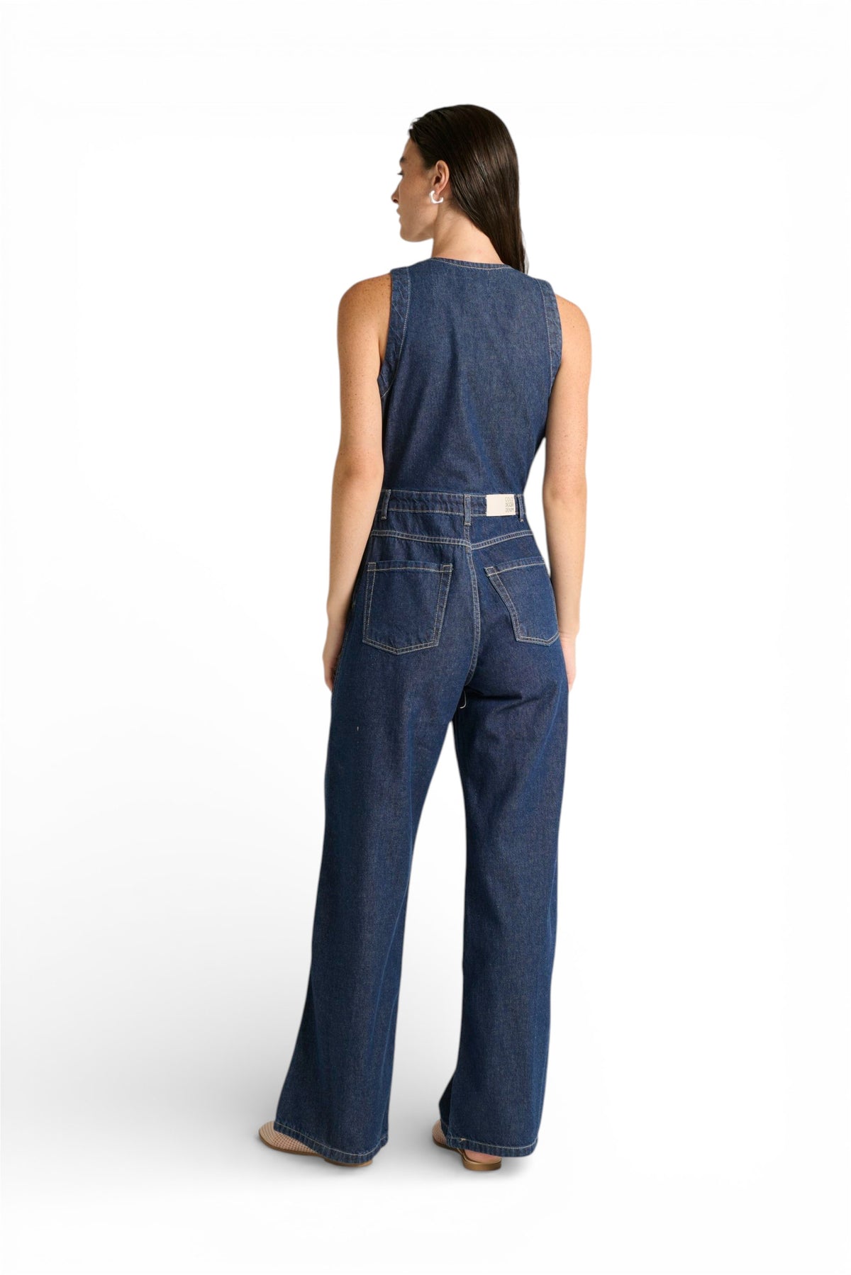 Jumpsuit Mey in denim light con scollo a V