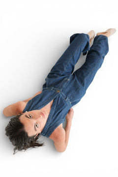 Jumpsuit Mey in denim light con scollo a V