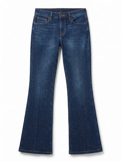 Belen flared slim jeans in cross denim