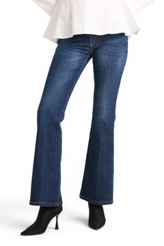 Belen flared slim jeans in cross denim