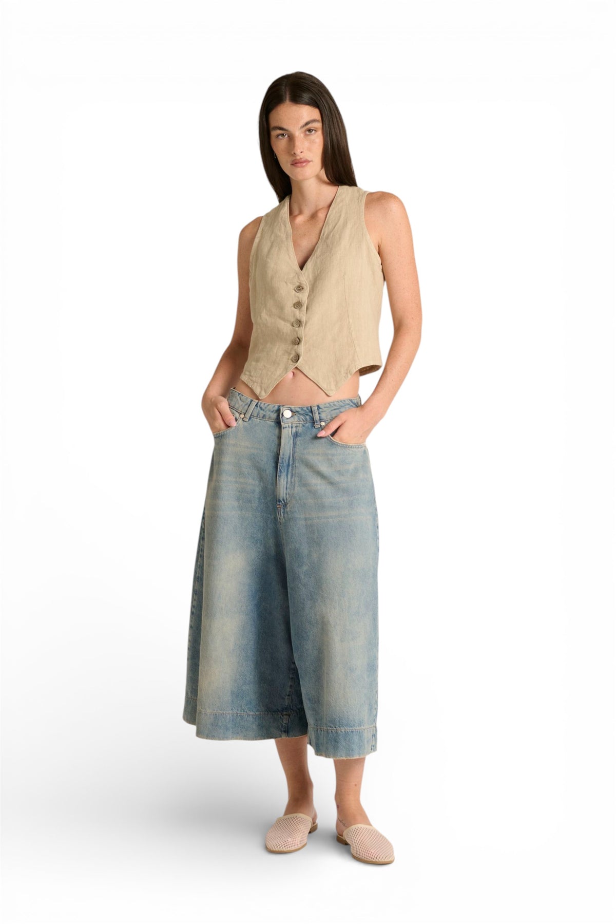 Pantagonna Andra in denim light slegato used