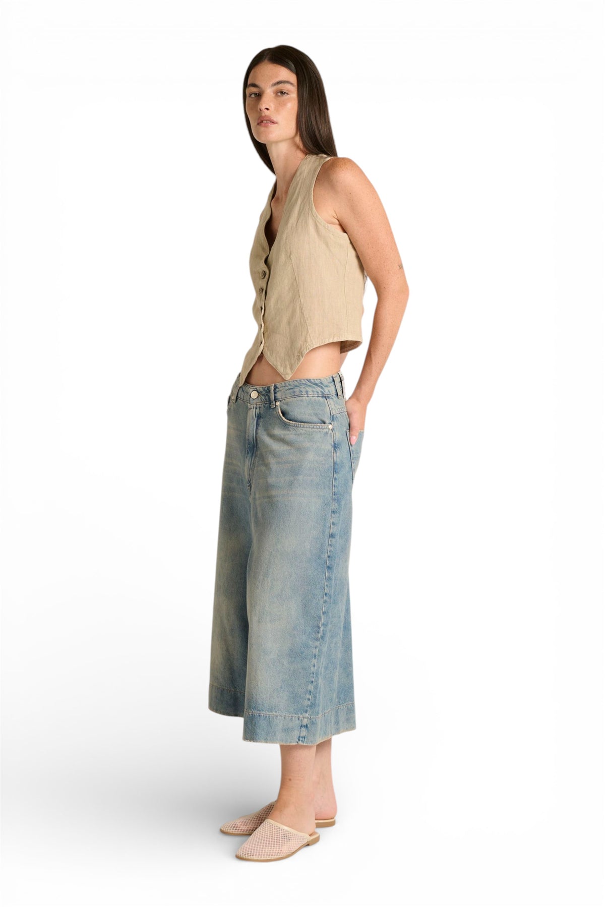 Pantagonna Andra in denim light slegato used