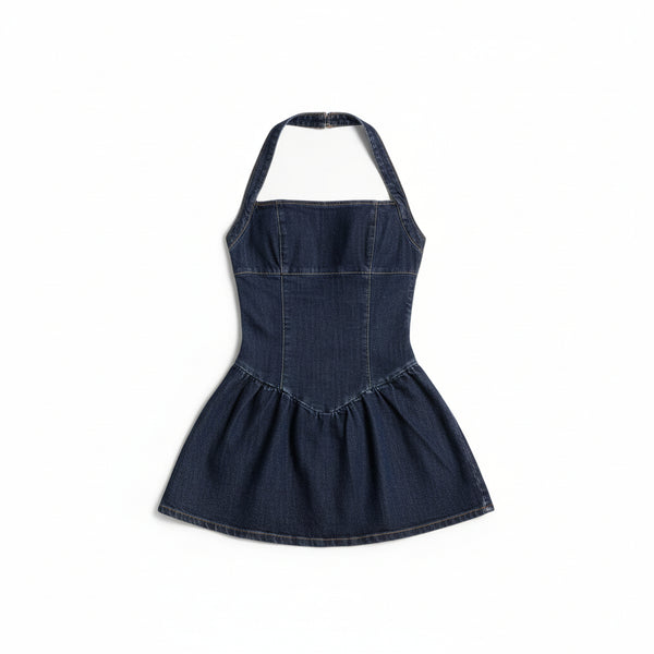 Minidress Micol in denim comfort