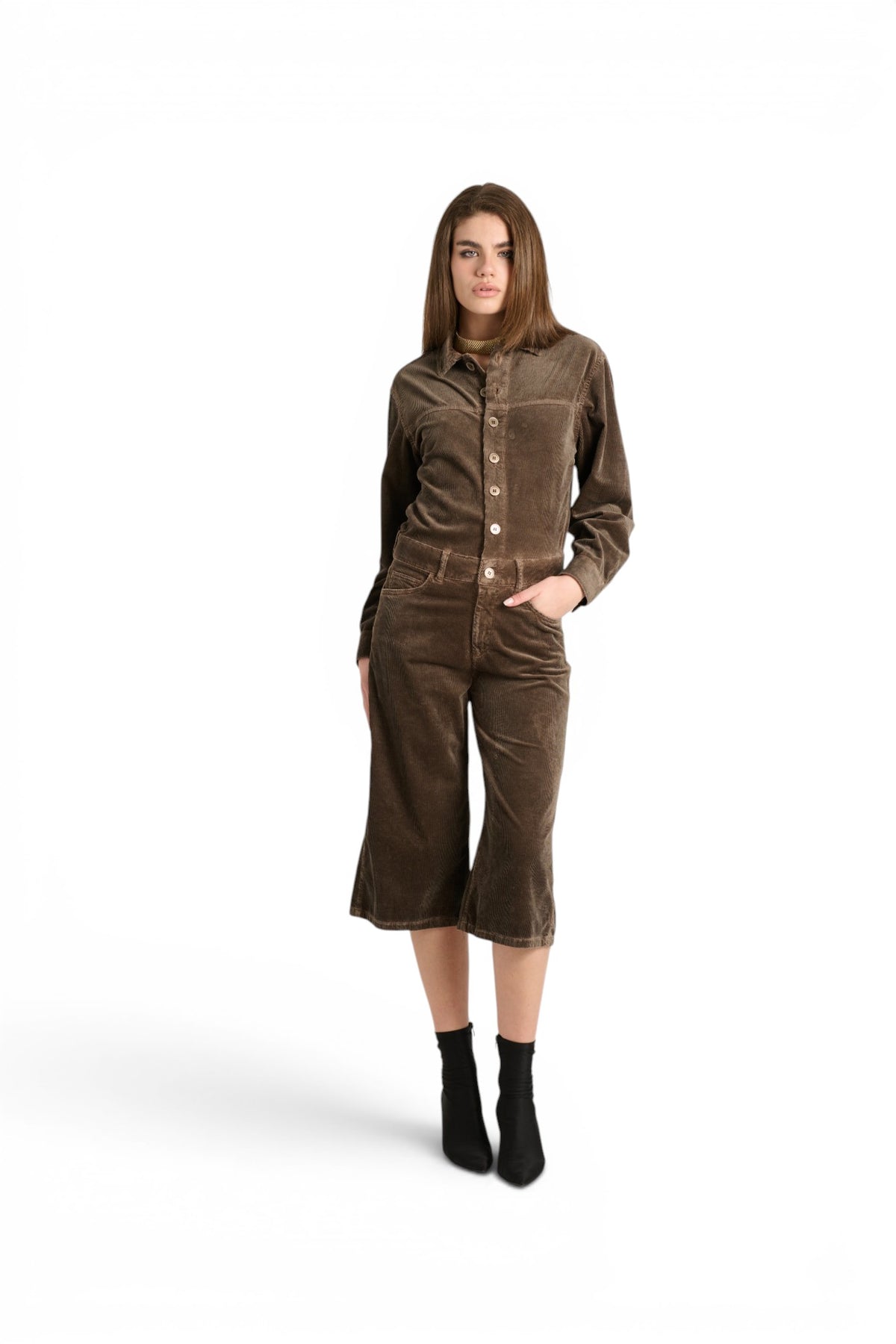 Jumpsuit Misha in velluto a coste misto modal