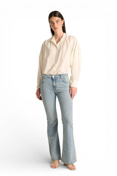 Jeans Avery slim flared in denim comfort