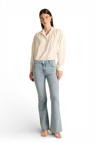 Jeans Avery slim flared in denim comfort