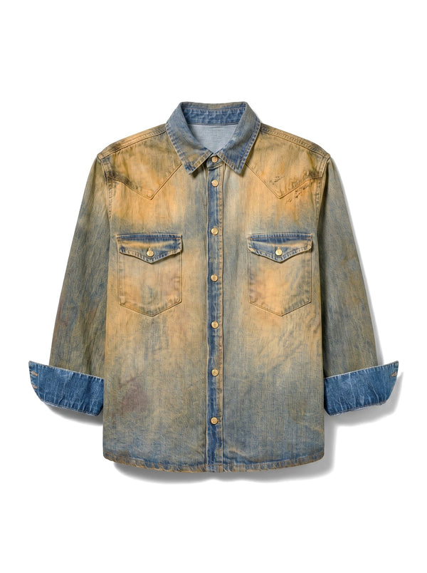 Patty boxfit super-dirty denim shirt jacket