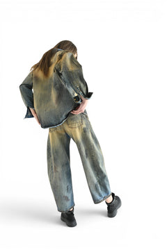 Patty boxfit super-dirty denim shirt jacket