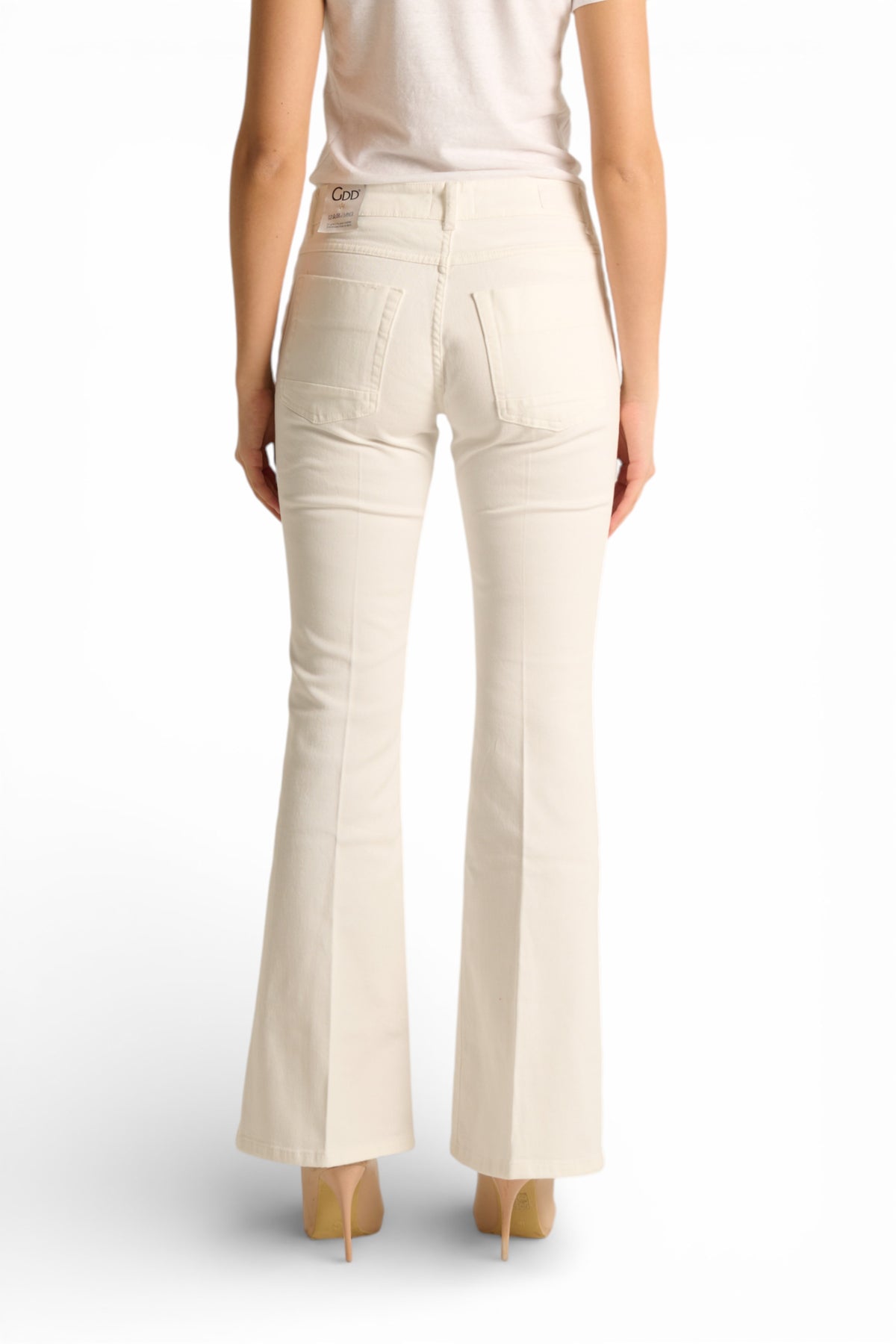 Pantaloni Avery slim flared in drill comfort