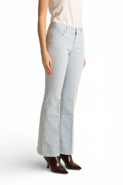 Pantaloni Avery slim flared in drill comfort
