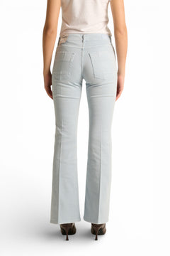 Pantaloni Avery slim flared in drill comfort