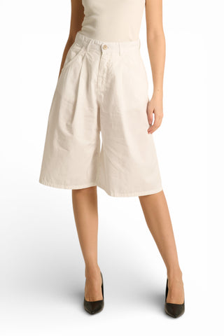 Bermuda Haze con pinces in gabardine