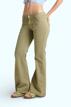 Pantaloni Avery slim flared in drill comfort