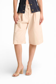 Bermuda Haze con pinces in gabardine