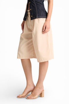 Bermuda Haze con pinces in gabardine