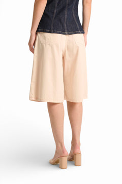 Bermuda Haze con pinces in gabardine