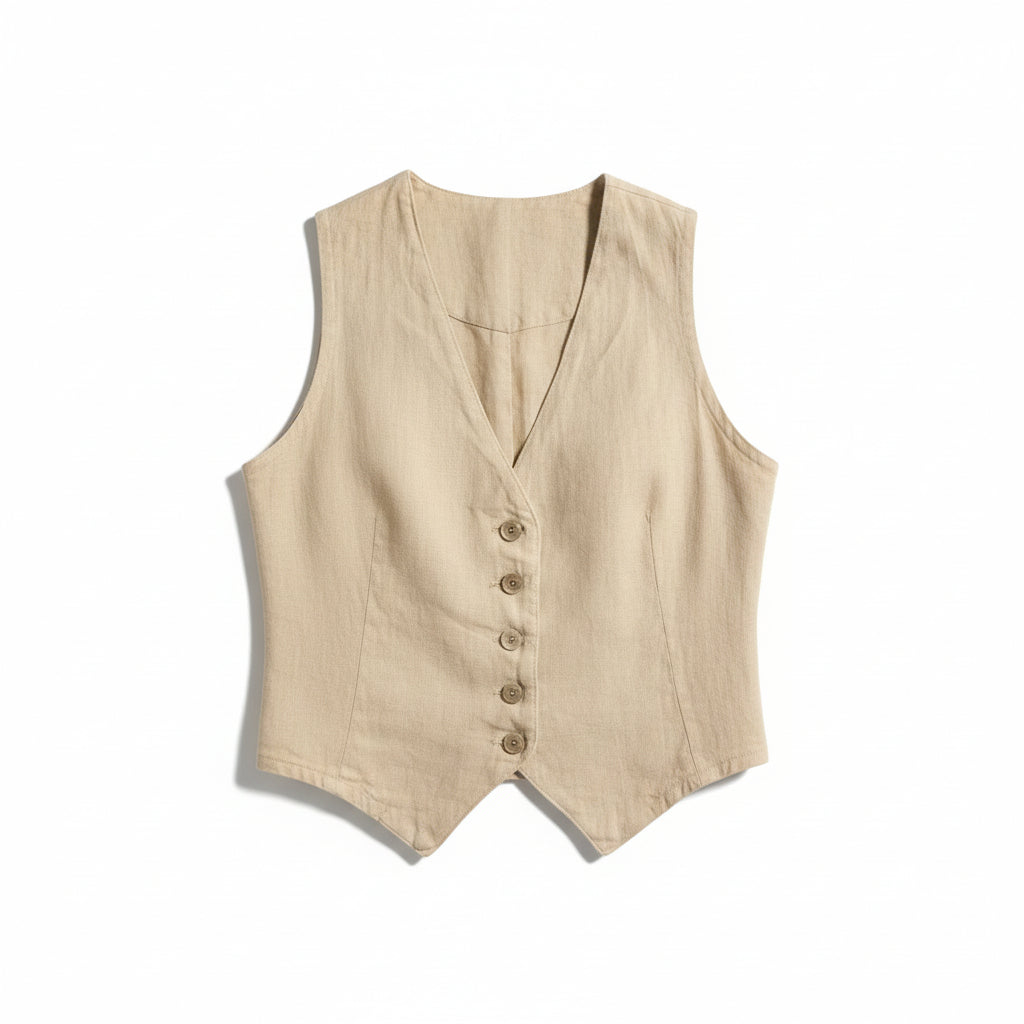Gilet Jay in puro lino