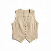 Gilet Jay in puro lino
