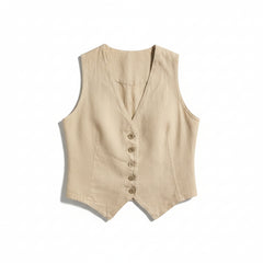 Gilet Jay in puro lino