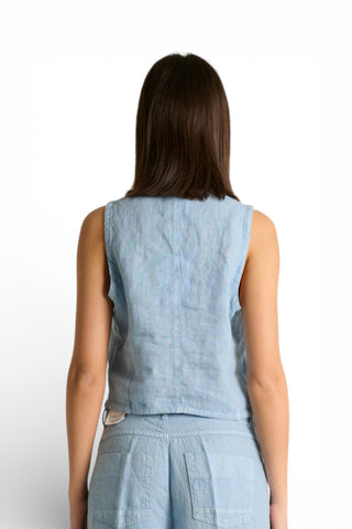 Gilet Jay in puro lino