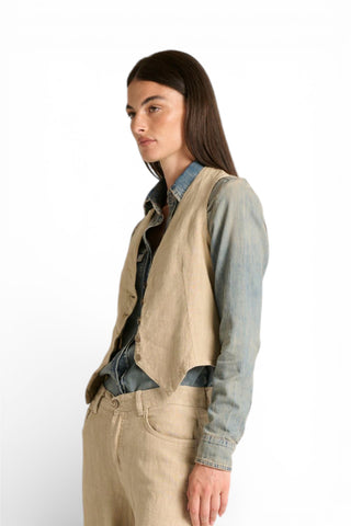 Gilet Jay in puro lino