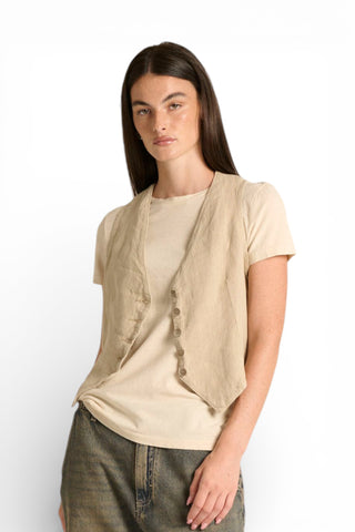 Gilet Jay in puro lino