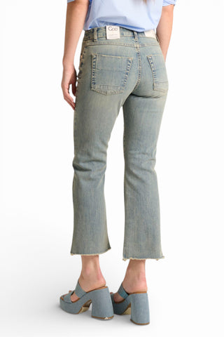 Jeans Aurora a trombetta in denim comfort