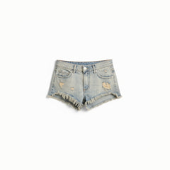 Shorts Troy in denim destroyed