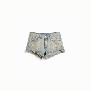 Shorts Troy in denim destroyed