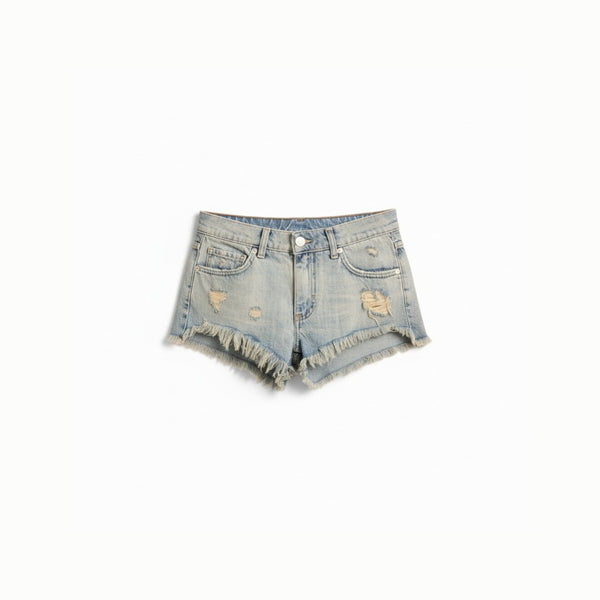 Shorts Troy in denim destroyed