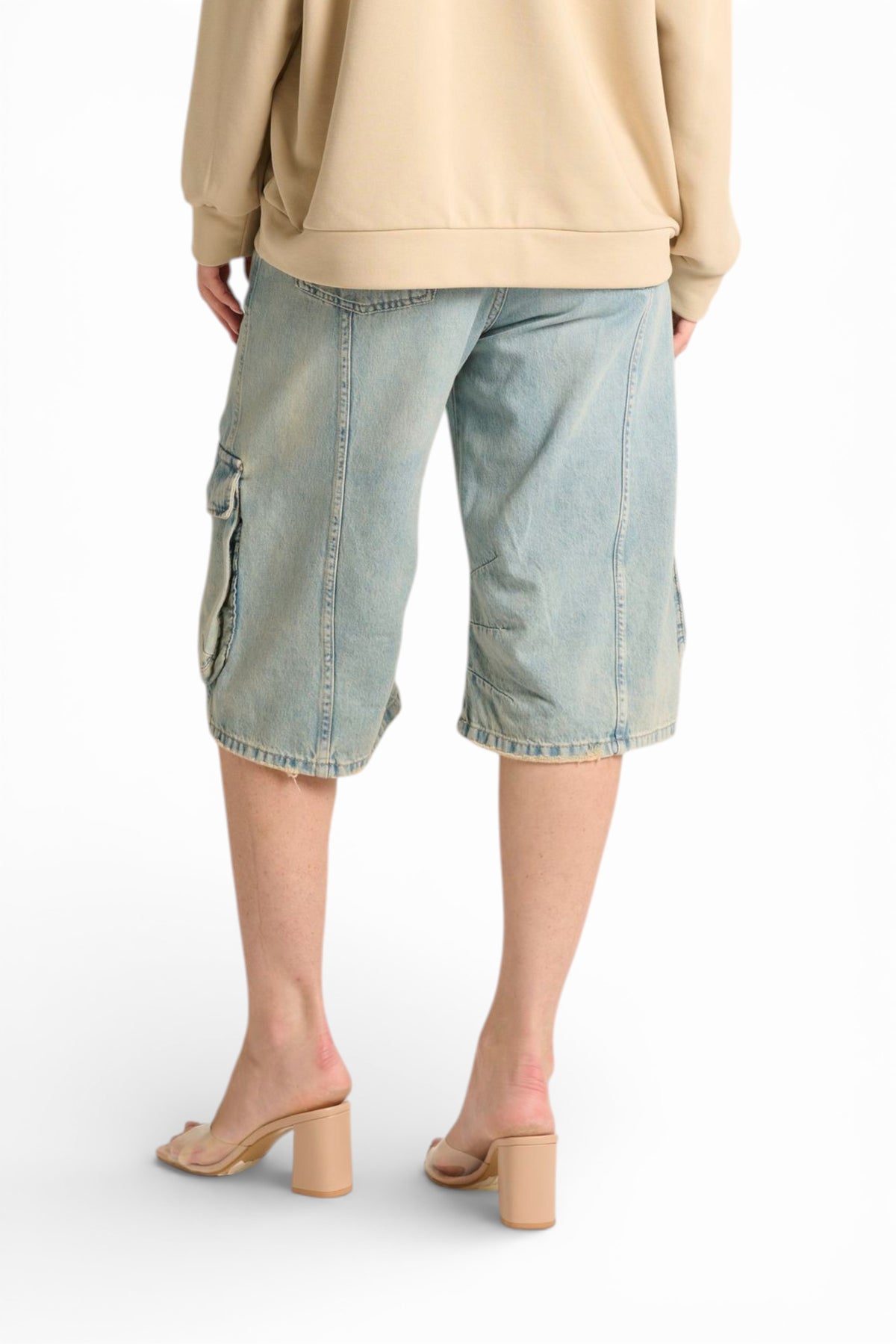 Bermuda cargo Dany in denim light