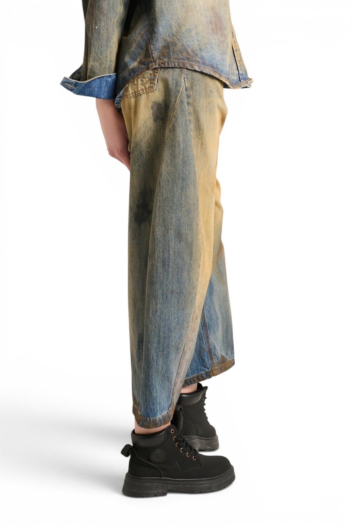 Axel butterfly jeans in superdirty blue denim