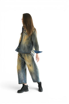Axel butterfly jeans in superdirty blue denim