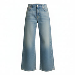 Jeans Anne wide leg in denim slegato light