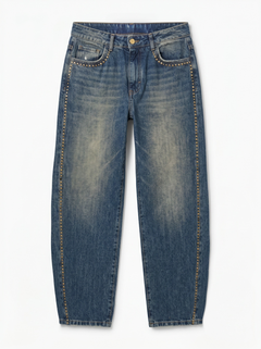 Anya eggfit jeans with side studs