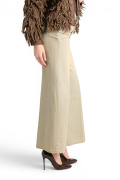 Anne wide leg jeans with inside out used wash