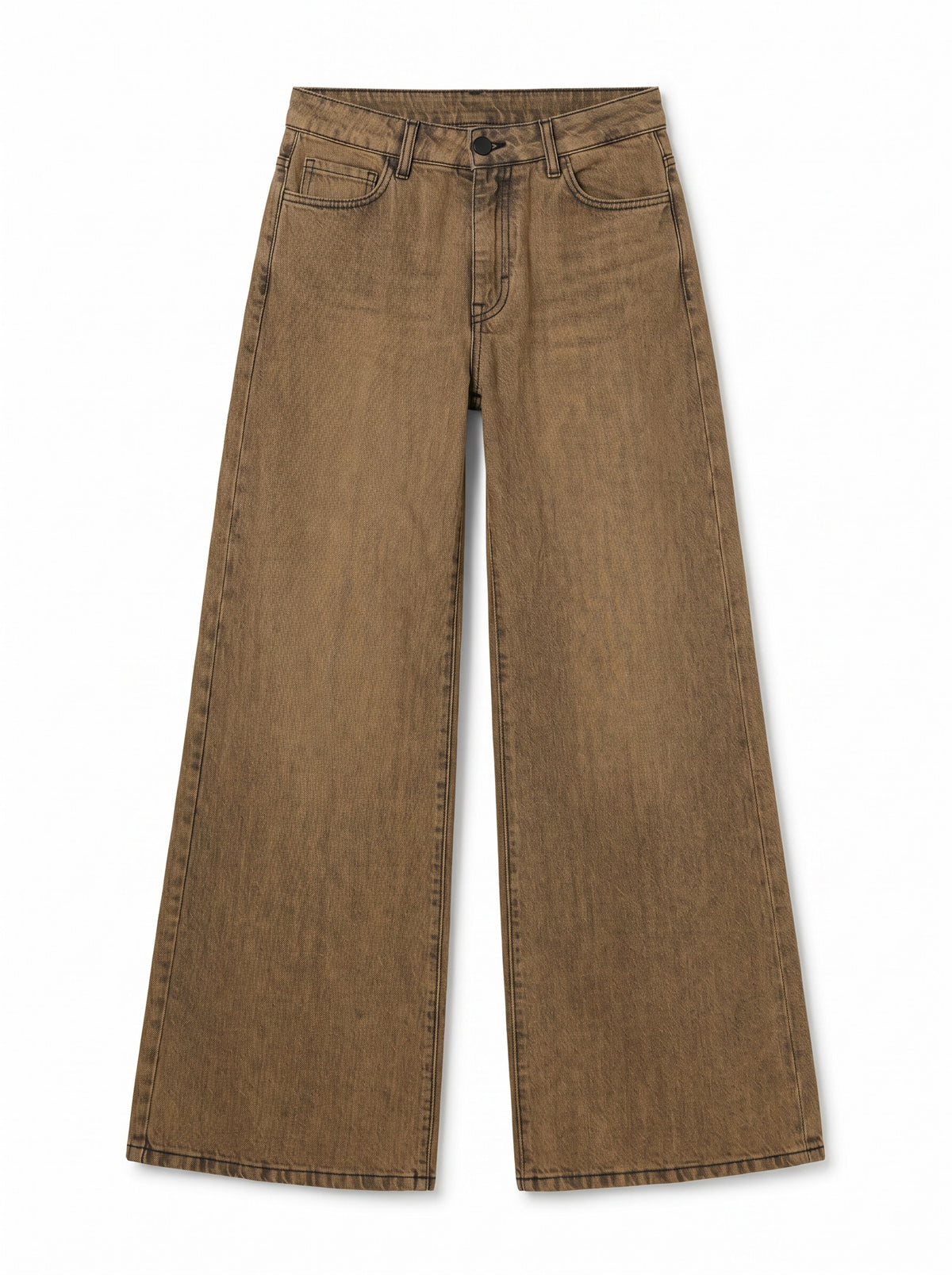 Jeans Brenda wide leg in denim ruggine used