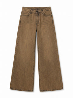 Jeans Brenda wide leg in denim ruggine used