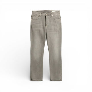 Jeans Abby relaxed in denim grigio slegato